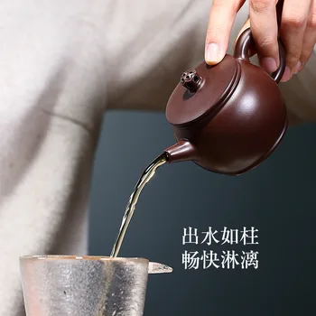 Yixing garsaus originalus Zizhu molio, rankų darbo raudonos molio arbatinukas