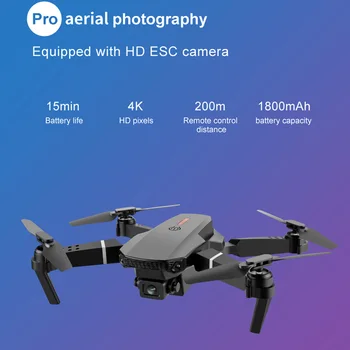 2021 Naujas E88 Pro Drone 4k HD Dual Camera Vaizdo Nustatymo 1080P WiFi Fpv Drone Aukštis Išsaugojimo Rc Quadcopter Drone