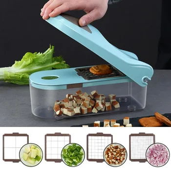 Mandolina maisto cutter kelis daržovių cutter, Dicer tarka smulkintuvas be įrankių ir BPA virtuvės reikmenys