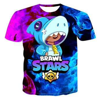 Vaikų 3D atspausdintas T-shirt, žvaigždės ir varna spausdinti mados T-shirt, high-end, T-marškinėliai berniukams ir mergaitėms nuo 4 iki 12 metų amžiaus