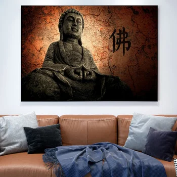 Spalvinga Budos Religijos Sienos Meno Tapybos Drobės Plakatus Spausdina Budistų Mandala Zen Kambarį Estetinį Namų Puošybai