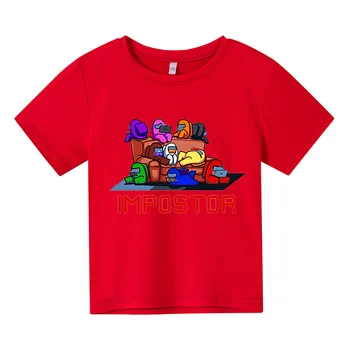 2021 m. vasarą tarp mūsų vaikų t-shirt spausdinimas berniukų ir mergaičių įdomus berniukų drabužiai drabužiai vaikams viršūnes populiarių žaidimų vaikams drabužių ba