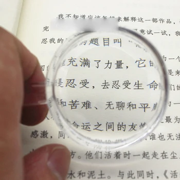 Plastikiniai Kišeninis didinamasis stiklas 3X-5X didinamasis stiklas Mini Kišeninis Didinamasis Stiklas Skaityti Žemėlapius Monetų Tikrinimo Antspaudų，Senjorams ir