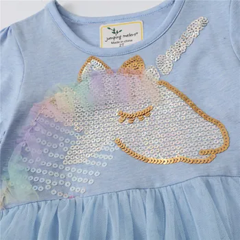Šokinėja Metrų Princesė Mergaičių Suknelės Vasarą Vaikai Duobute Drabužius Mielas Vienaragis Kūdikių Drabužiai Frocks