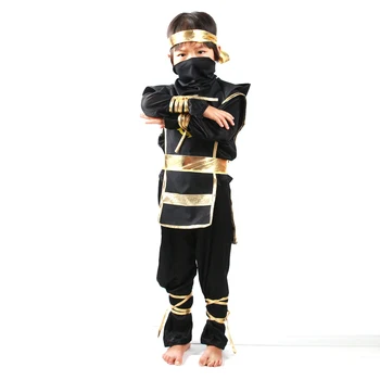 Berniukai Anime Ninja Cosplay Kostiumas Kaukė Nustatyti Halloween Party Vaikams Dovanų Kariai Slaptas Samurajų Assassin Kostiumas Šalis Išgalvotas Suknelė