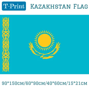 90*150cm/60*90cm/40*60cm/15*21cm Kazachstano Nacionalinės Vėliavos Poliesteris Reklama Festivalių Pasaulio Taurės Olimpines žaidynes