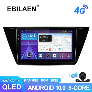 EBILAEN Android 10.0 Automobilio Radijo Grotuvas VW Volkswagen Touran 2016 Vaizdo įrašymo Belaidžio Carplay QLED Headunit Ekrano RDS 4G
