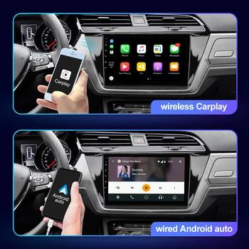 EBILAEN Android 10.0 Automobilio Radijo Grotuvas VW Volkswagen Touran 2016 Vaizdo įrašymo Belaidžio Carplay QLED Headunit Ekrano RDS 4G