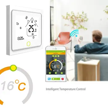 WiFi Smart Termostatas Temperatūros Reguliatorius Vandens/Elektros grindų Šildymo Vandens/Dujų Katilas Dirba su Alexa 