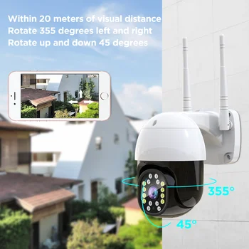 2VNT 1080P PTZ outdoor wifi kamera 4X Skaitmeninis Priartinimas AI Žmogaus Aptikti Belaidę IP Kamerą H. 265 P2P ONVIF Garso 3MP Saugumo Kameros