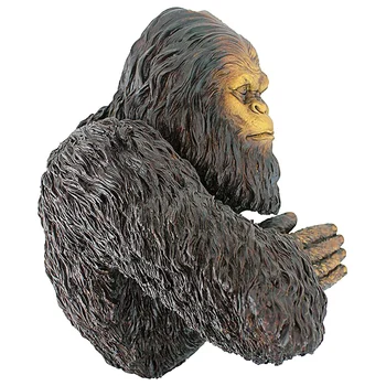 3D Derva, Drovus Bigfoot ' Ye-ti Medžio Statula Įnoringas Animacinių filmų Orangutan Skulptūra Tree Hugger Sodo Kieme Meno Medžio Apdaila