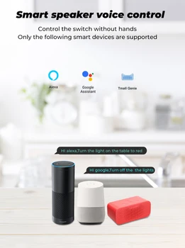 TuYa MINI WiFi Smart Switch Laikmatis Belaidžio 16A Jungikliai Smart Home Led Šviesos Automatikos Pereiti Per Alexa 