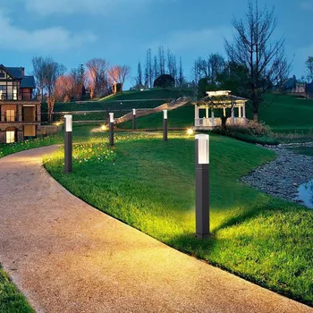 2020 Vandeniui LED Sodo Vejos Lempos Paprastos Šiuolaikinės Lauko Eilėje Kiemas Villa Kraštovaizdžio Stulpas LED Šviesos Sodas