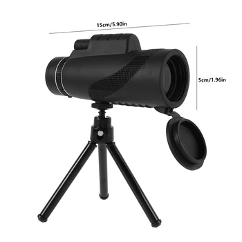 40X60 Monokuliariniai Zoom Nešiojamų BAK4 Prizmės Optinis Teleskopas Galingą Ilgo Nuotolio Teleskopas Smartfon HD Medžioklės Optika taikymo Sritis