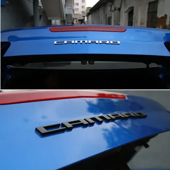 Automobilių 3D Metalo CAMARO Laišką Logotipą, Etiketes ir Lipdukus Chevrolet CAMARO ZL1 1LE Automobilių Galinis Kamieno Kūno Emblema Ženklelio Lipdukai