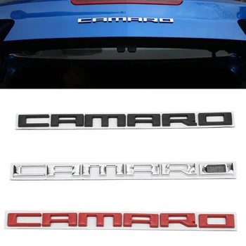 Automobilių 3D Metalo CAMARO Laišką Logotipą, Etiketes ir Lipdukus Chevrolet CAMARO ZL1 1LE Automobilių Galinis Kamieno Kūno Emblema Ženklelio Lipdukai