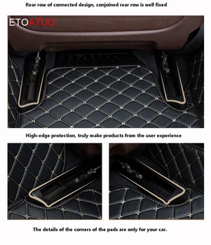 ETOATUO Automobilio Grindų Kilimėliai SĖDYNĖS visus modelis LEON Toledo Ateca IBL exeo arona automobilių optikos reikmenys, Automobilių Kilimų Apima grindų kilimėliai