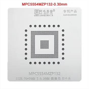 MPC5554MZP132 BGA Trafaretas Reballing Chip Pin Alavo Lydmetalis Augalų Ju Square 