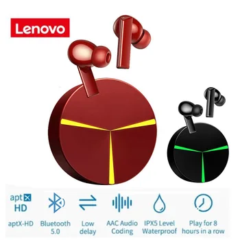 Lenovo GM1 Žaidimas TWS Ausinės Bluetooth 5.0 Vandeniui Belaidžio Low Latency laisvų Rankų įrangos Mikrofonas Skirtas Iphone 