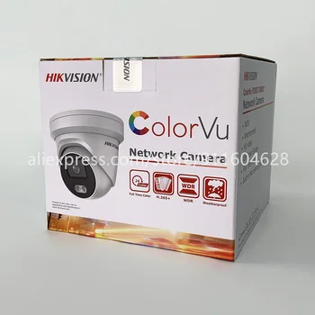Hikvision Originalus ColorVu IP Kameros Apsaugos DS-2CD2347G1-LU HD 4MP Tinklo Kulka PoE H. 265+ WDR DNR CCTV SD Card Slot web Kamera