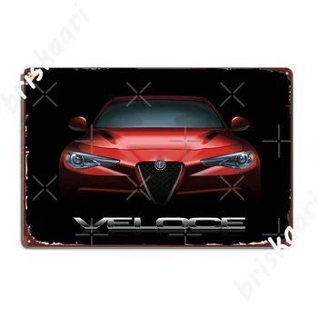 Alfa Romeo Giulia Veloce Metalo Ženklai Baras Olos Sienų Dekoras Sienos pub Užsakymą Alavo pasirašyti Plakatai