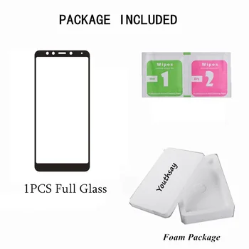1PCS Visą Stiklo Huawei P Smart Screen Protector Plus Aprėptis Apsauginė Plėvelė Huawei PSmart Plius Grūdintas Stiklas