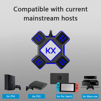 KX USB Žaidimų Valdikliai, Klaviatūra, Pele Adapteris Keitiklis Nintend Jungiklis/Xbox/PS4/PS3 Gamepad Kreiptuką Vaizdo Žaidimas Adapteris