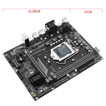 H61 darbastalio plokštė nustatyti kit LGA 1155 H61G532 su Intel I5 2500 LGA1155 CPU 8G(2*4G) DDR3 RAM Mico-ATX Integruota Grafika