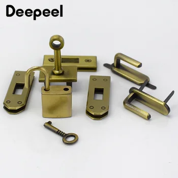 1Set(7pcs)Deepeel Metalo Maišelį Spynos Aparatūros Moterų Rankinės Užsegimas Lock Buckle 
