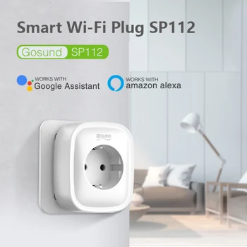 Gosund Tuya WiFi Smart Plug 16A ES kištukinis Lizdas Su 2 USB Smart Gyvenimo App 