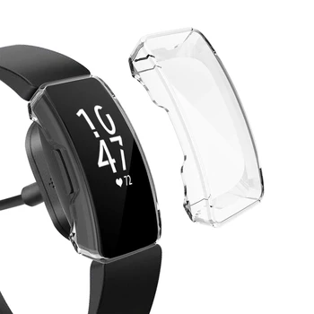 TPU Ekrano apsaugos Fitbit Inspire 2/Inspire HR Padengti, Visi Aplink Visiška Padengti Fitbit Įkvėpti