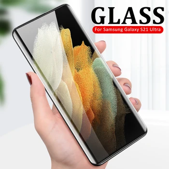 2in1 Screen Protector For Samsung Galaxy S21 Ultra Stiklo Samsung S21 Ultra Ekrano Protetor Samsung S21 Ultra Objektyvo Stiklas