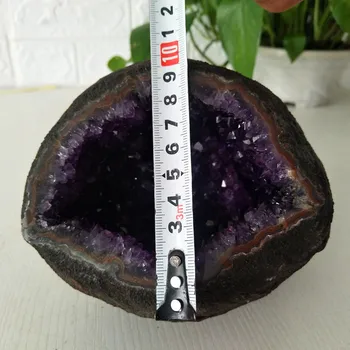 2986g Aukštos kokybės Urugvajus akmuo ametistas geode kvarco kristalų sankaupos namų dekoro ekranas amethyste pierre naturelle