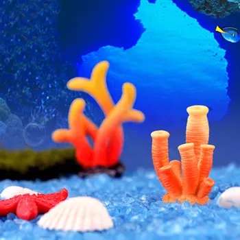 Spalvinga Dervos Akvariumas Dirbtinį Koralų Rifas Apdailos Žuvų Bakas Koralinis Akmuo Kraštovaizdžio Ornamentas, Akvariumo Reikmenys, Papuošalai
