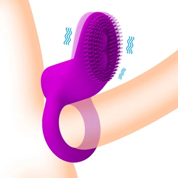 Vibruojantis Penio Žiedas Vyrams, Uždelsta Ejakuliacija Masturbacija Prietaiso Cockring Vibracijos Klitorio Skatinti Moterų Varpos Žiedas