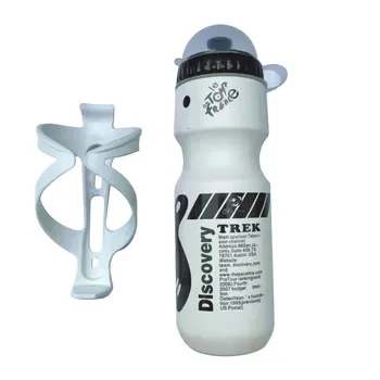 750ML MTB Dviratį Dviračiu Vandens Butelis + Butelio Laikiklis Lauko Sporto Plastikiniai Nešiojami Virdulys Vandens Butelis su Dulkių Dangtelį