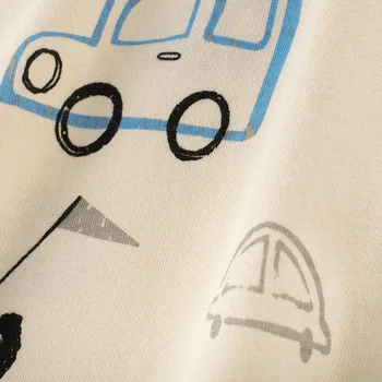 2-9T Kūdikis, Vaikas, Berniukas Drabužius Vasarą Viršuje Automobilių Animacinių filmų Marškinėliai trumpomis Rankovėmis Medvilnės marškinėlius Mielas tee Bamblys Atsitiktinis Apranga