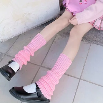 Lolita saldus kawaii krūva kojinių iki kelių kojinės kojinių vidurį kojų kojinės moterų kojų šildytuvus