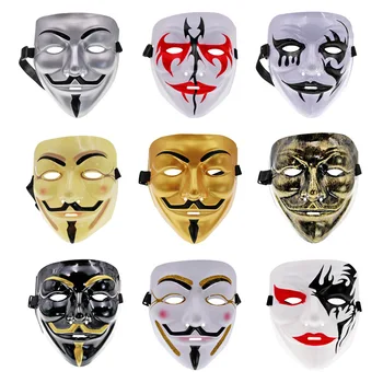 Filmo Cosplay V for Vendetta Hakeris Kaukė Plėvelė Temą Kaukė Anonimas Guy Fawkes Helovinas Kalėdų Vakarėlį Dovana Suaugusiems Vaikams