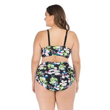 2019 riebalų merginos bikini Push Up maudymosi kostiumėlį Tvarstis Plaukimo Kostiumas moterims maudymosi Kostiumėliai