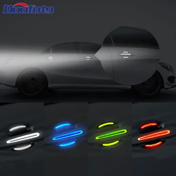 3D šviesą Atspindinčios Juostelės Automobilių Durų Lipdukas Įspėjamoji Juosta Riešo Durų Rankena Lipdukas Eksterjero Aksesuarai, Dekoravimo Stilius