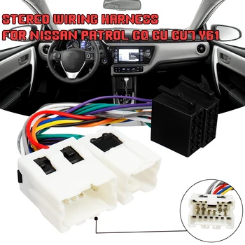 Automobilių ISO Radijas Stereo Laidas Laidas Pajungti Adapterio Laidai Jungtis Kištukas Nissan X-Trail 300ZX 350Z Maxima Murano