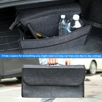 1Pc 49*24*16cm Nešiojamų Automobilių Saugojimo Dėžutė Automobilių Rinkinys Įrankių Lankstymas Dėžutės Automobilių Kamieno Saugojimo Krepšys