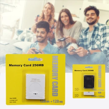 Naujas 256MB Atminties Kortelė Sony Playsation 2 Žaidimų konsolės žaidimas atminties kortelės Adapteris, skirtas 