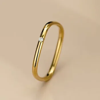 Aikštėje žiedas Auksu žiedas, Žiedai, moterims, Poroms žiedas Aukso žiedas Mados naujo stiliaus populiarus žiedo