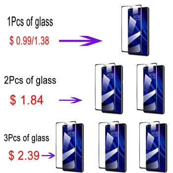 1-3PCS Visiškai Padengti Grūdinto Stiklo Huawei 30 P20 40 P10 Lite Pro 