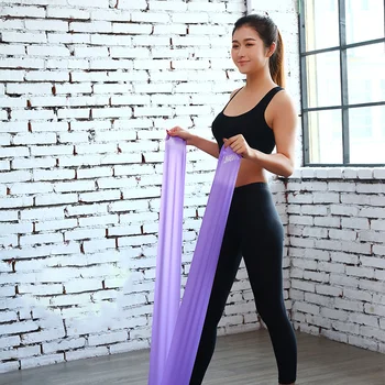 Joga, sporto salė elastinės juostos gumos juosta Pilates mankšta elastinga juosta vidaus ir lauko pratybose fitneso įranga