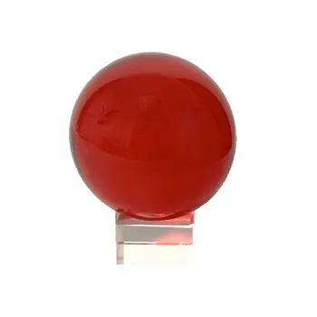 50/60mm Red Crystal Ball, Fotografija Stiklo Rutulius Magija Kamuolys Fengshui Namų Biuro Dekoras Stalo Ornamentas Vaikai Dovana Vestuvių Dekoras