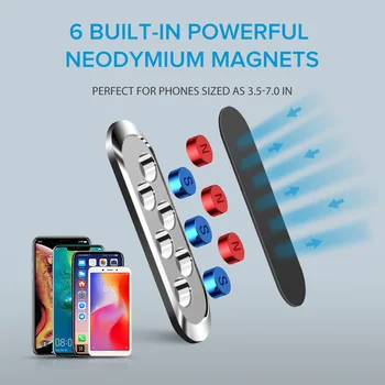 XMXCZKJ Mini Magnetinio Automobilinis Telefono Laikiklis Metalo Plokštė Magnetas Ląstelių Stovėti 