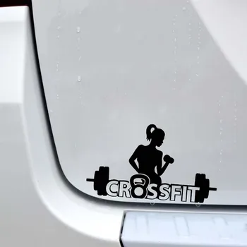 Crossfit Warm-up Fitneso Automobilių Lipdukas Kontūro Mados Stilius Vandeniui PVC Lipdukas Kūno papuošalai Priedai Aukštos Kokybės Lipdukai